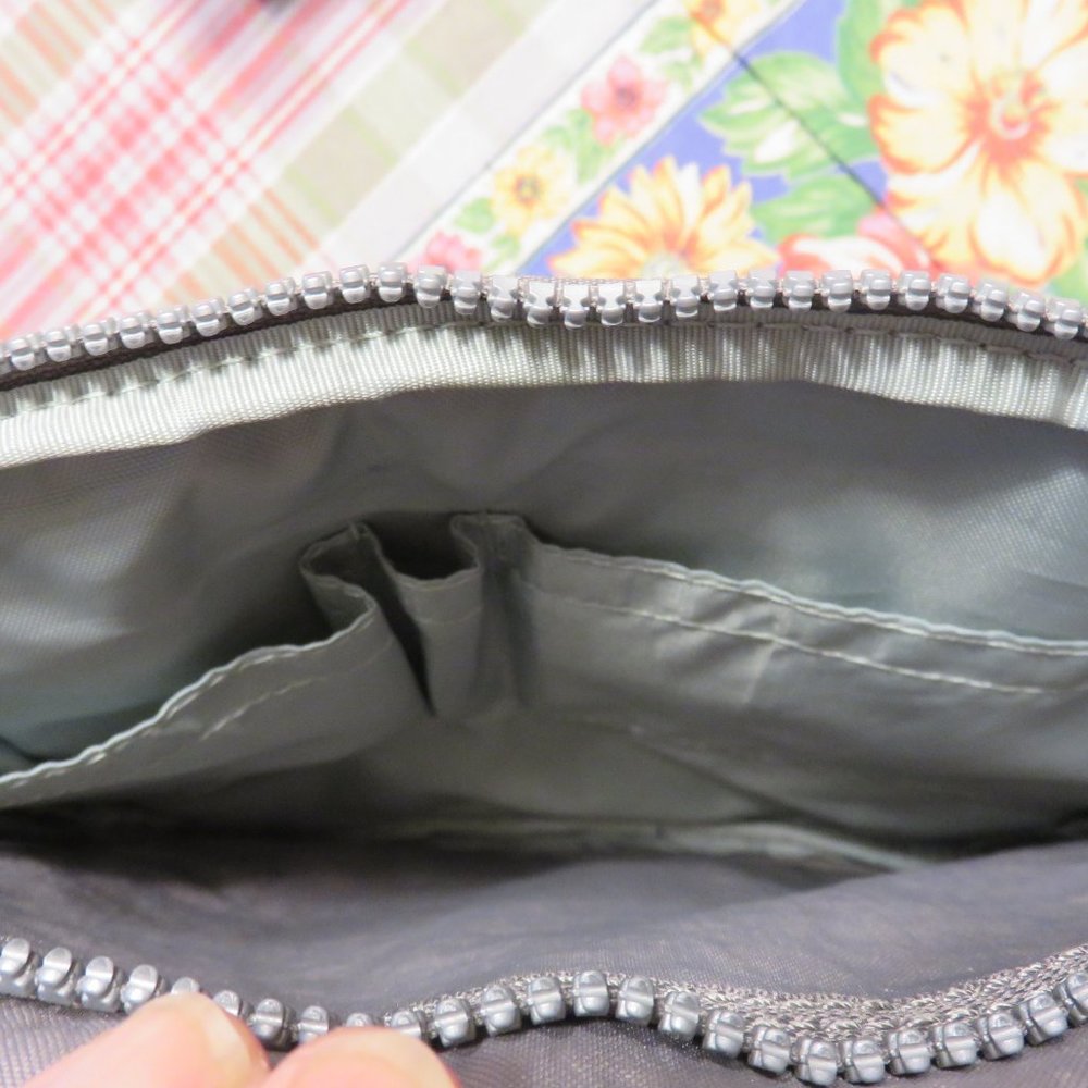 Kipling Gray Medium Crossbody Bag, Euc - image 5